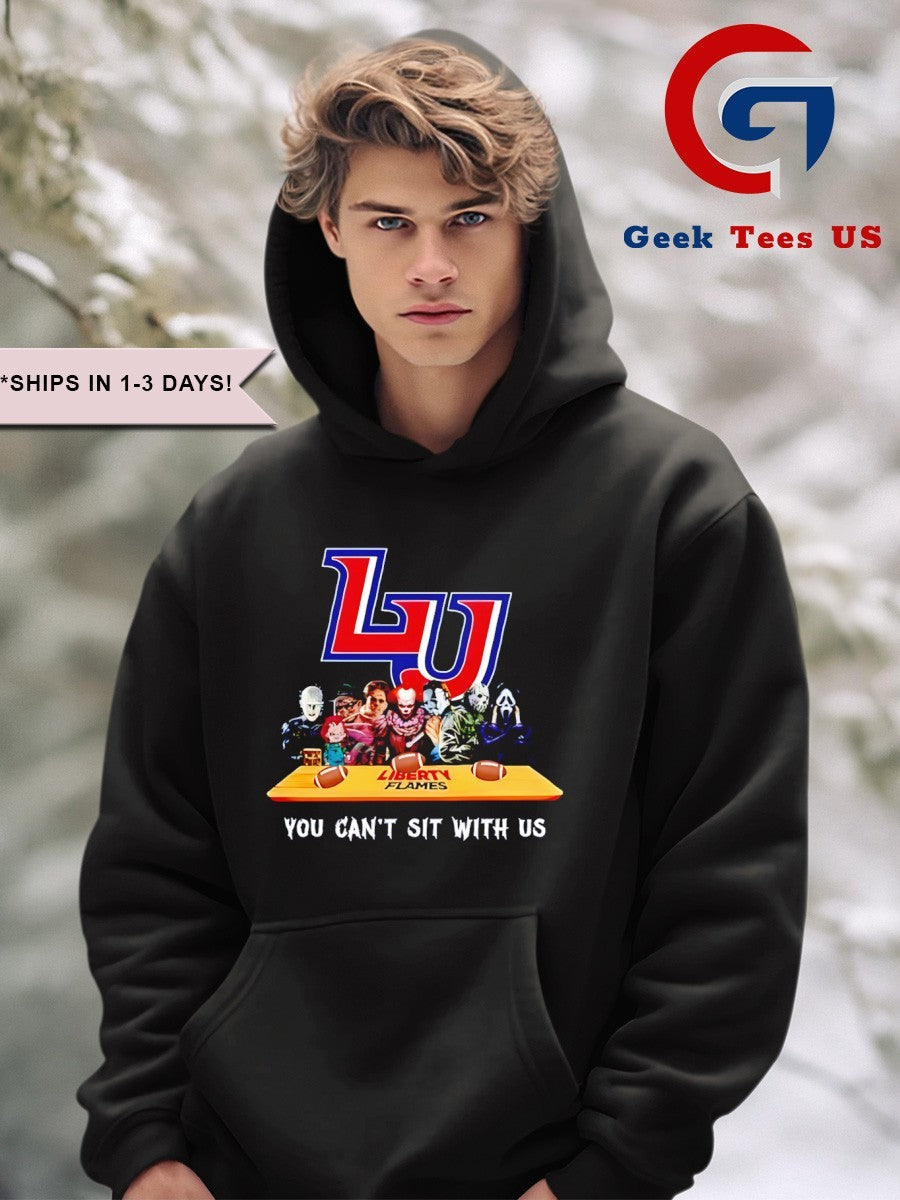 Horror characters Liberty Flames you can’t sit with us Halloween 2025 shirt