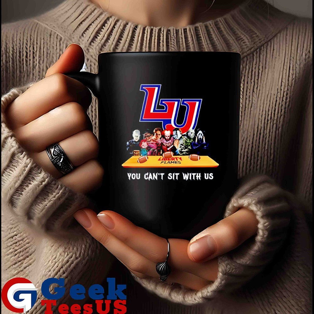 Horror characters Liberty Flames you can’t sit with us Halloween 2025 shirt