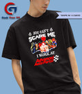 Horror characters you can’t scare me I work at Advance Auto Parts Halloween T-shirt