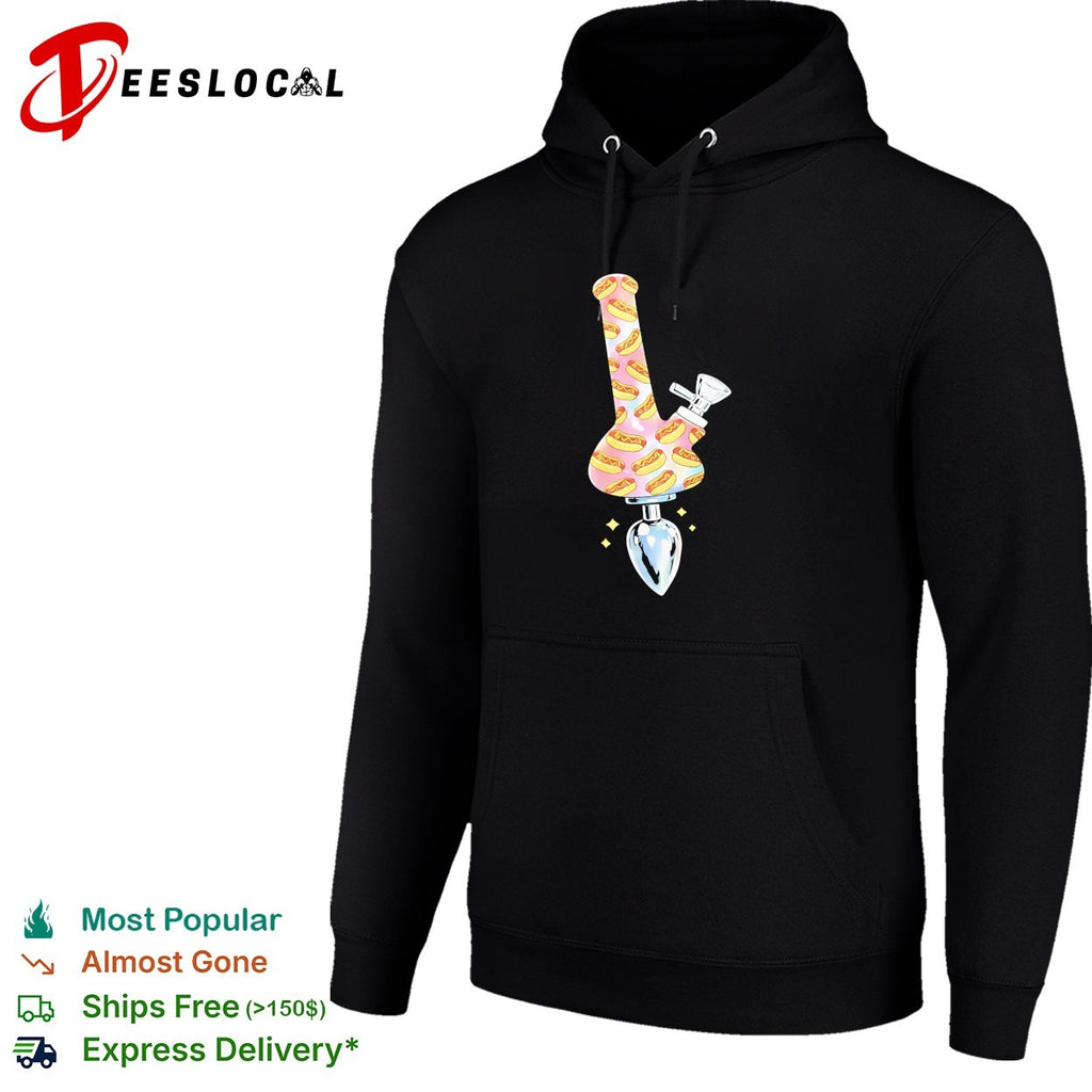 Hotdog Bong Buttplug funny shirt