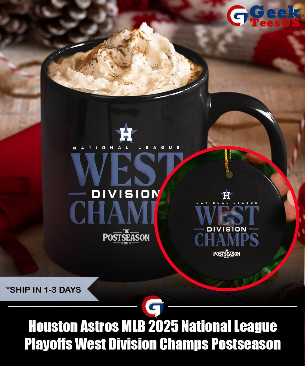 Houston Astros MLB 2025 National League Playoffs West Division Champs Postseason shirt