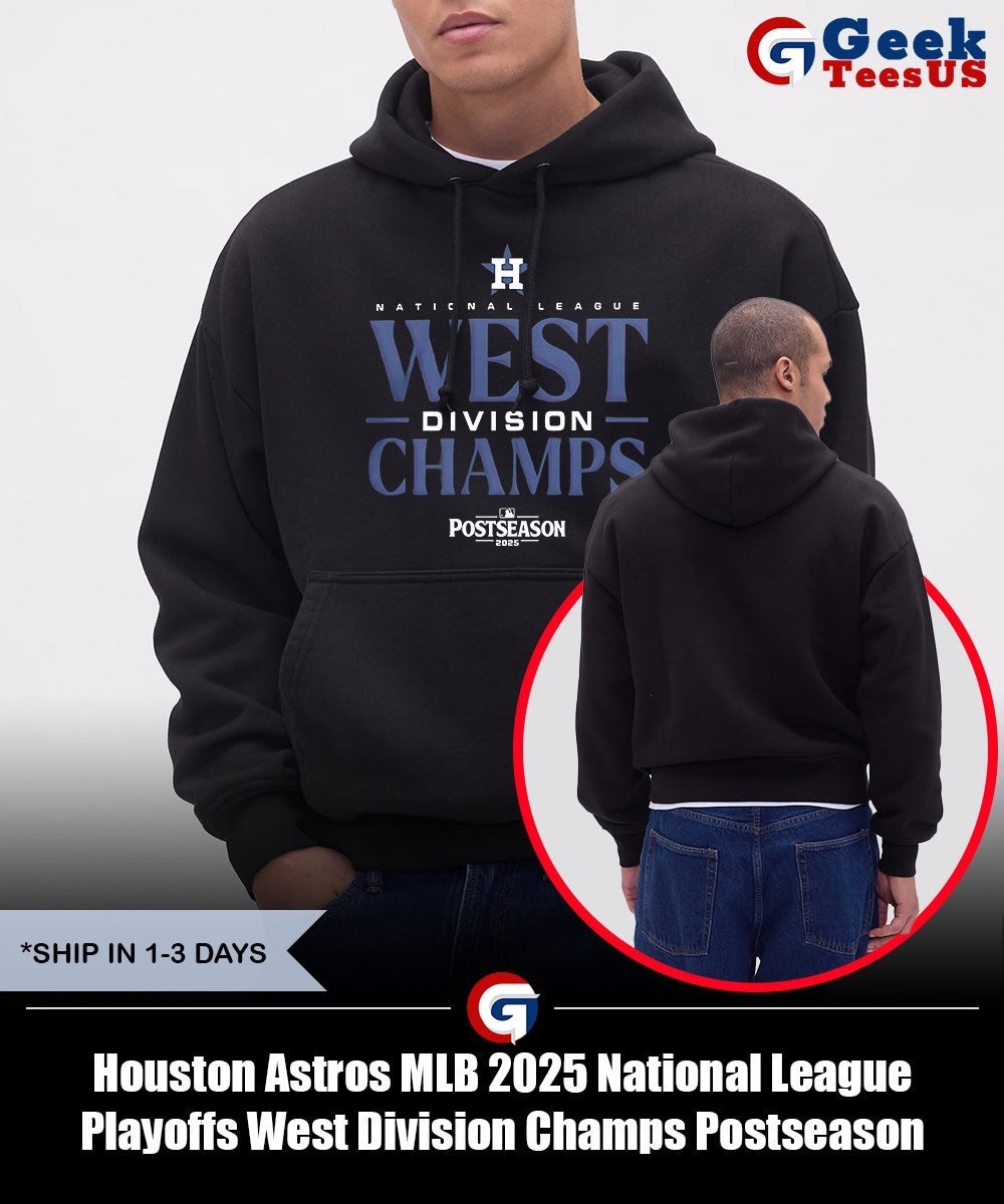 Houston Astros MLB 2025 National League Playoffs West Division Champs Postseason shirt
