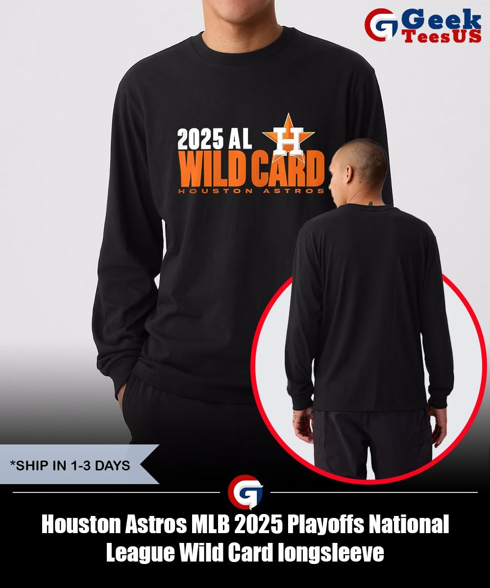 Houston Astros MLB 2025 Playoffs National League Wild Card shirt