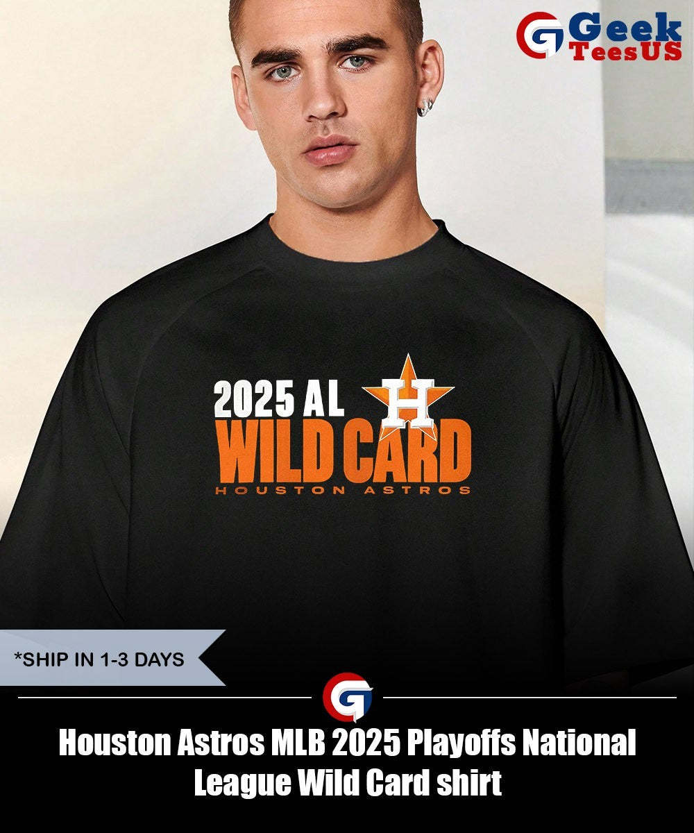 Houston Astros MLB 2025 Playoffs National League Wild Card shirt