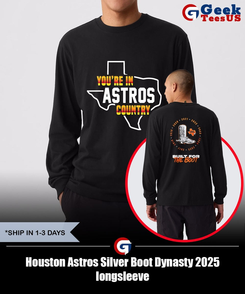 Houston Astros Silver Boot Dynasty 2025 shirt