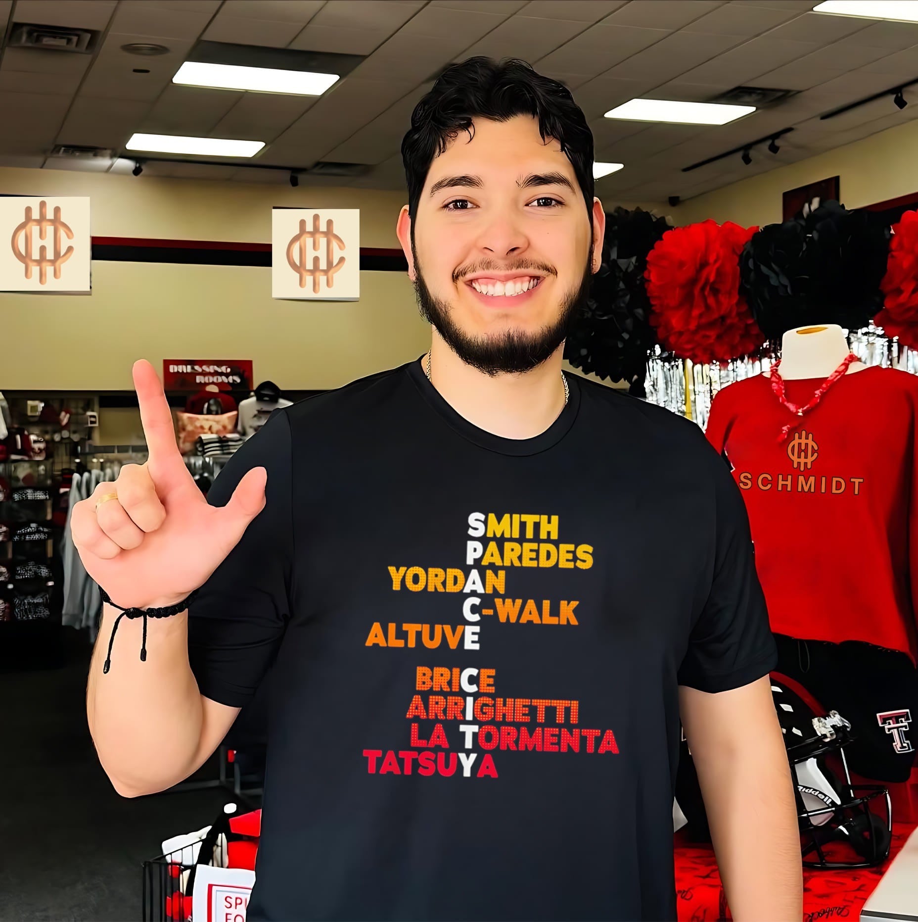 Houston Baseball Space City Names 2026 shirt