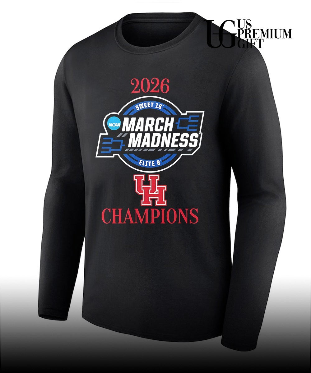 Houston Cougars 2026 NCAA March Madness Sweet 16 Elite 8 Champions shirt
