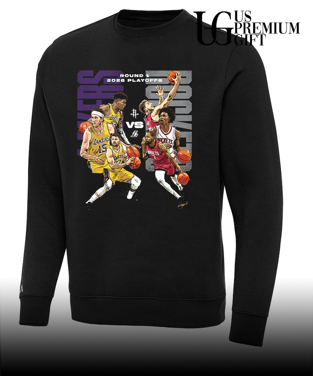 Houston Rockets vs Los Angeles Lakers NBA Playoffs 2026 signature shirt
