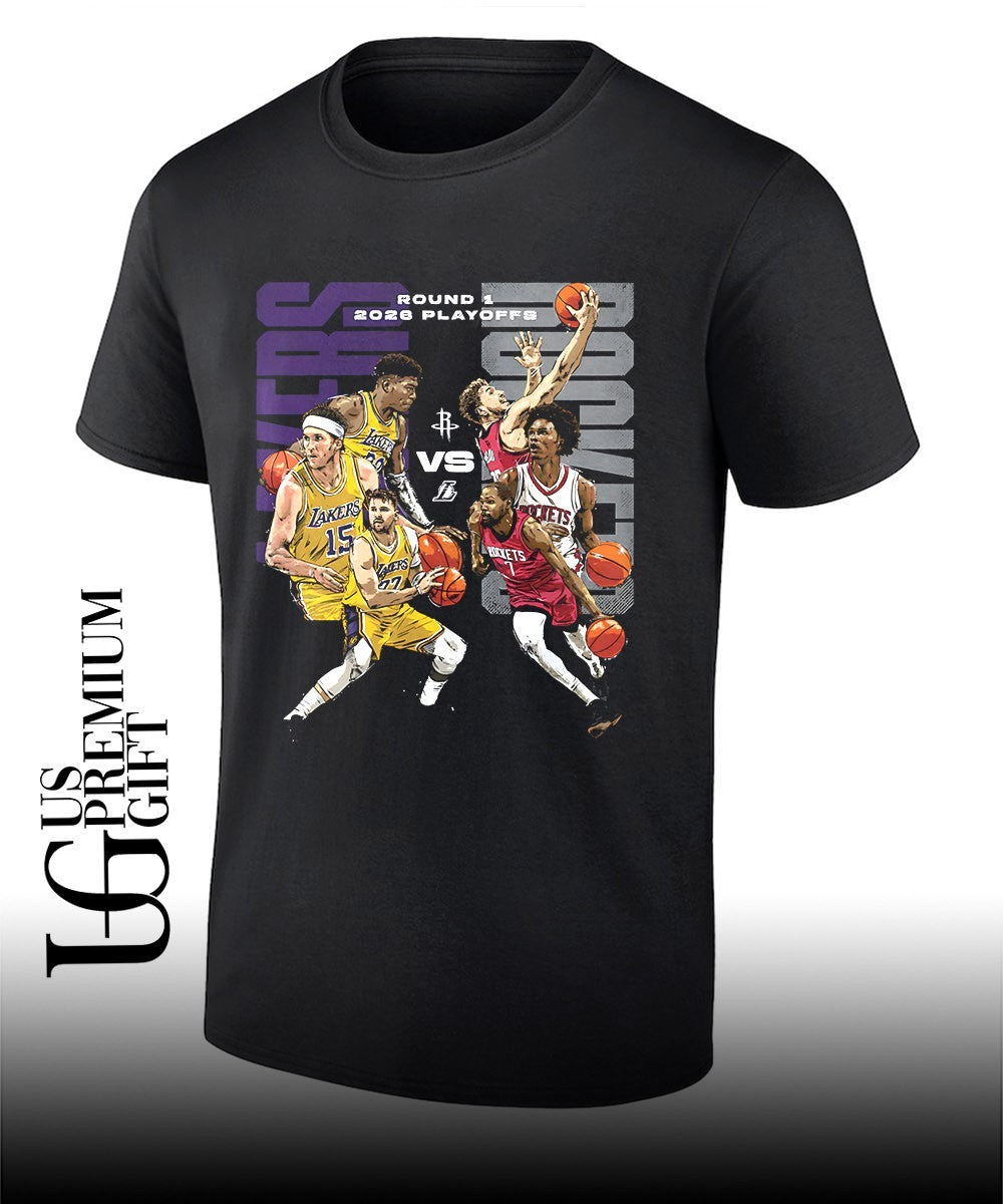 Houston Rockets vs Los Angeles Lakers NBA Playoffs 2026 signature shirt