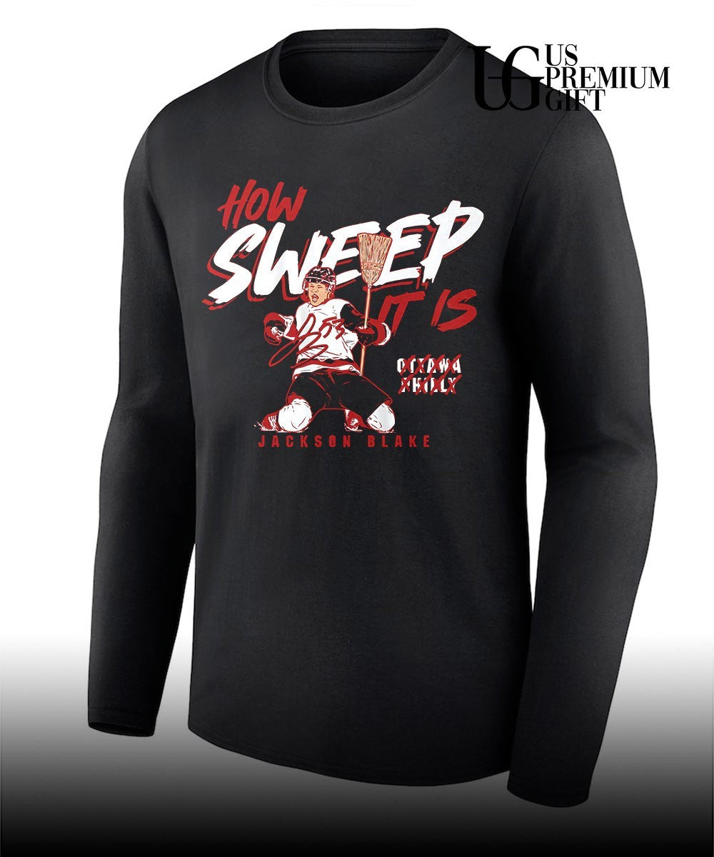 How Sweep It Is Jackson Blake Carolina Hurricanes hockey signature shirt