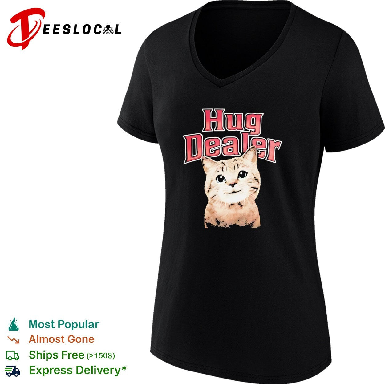 Hug Dealer Cute Tabby Cat shirt