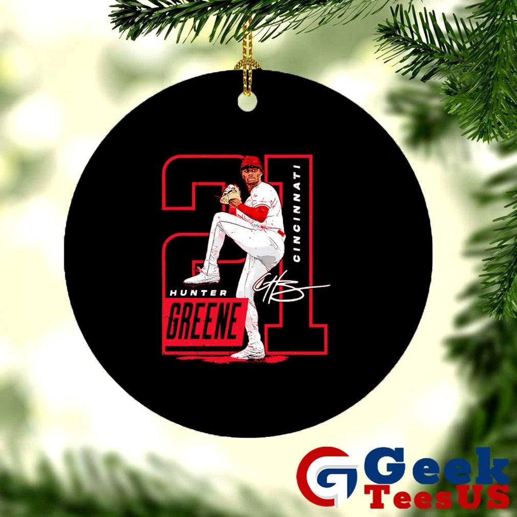 Hunter Greene No.21 Cincinnati Reds Baseball signature shirt
