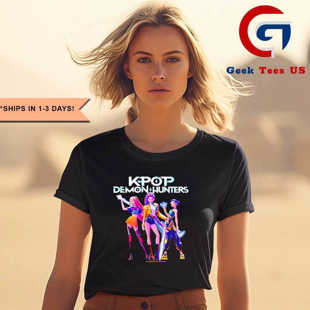 Huntrix Kpop Demon Hunters logo shirt