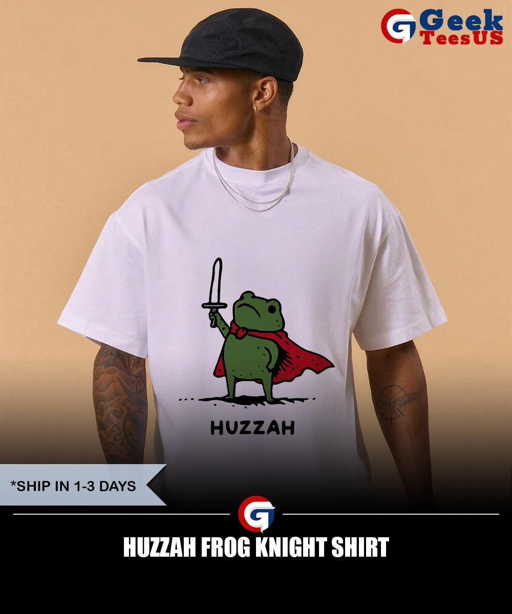 Huzzah frog knight shirt