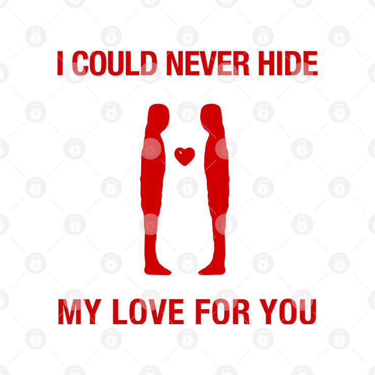 I Could Never Hide My Love For You Shirt