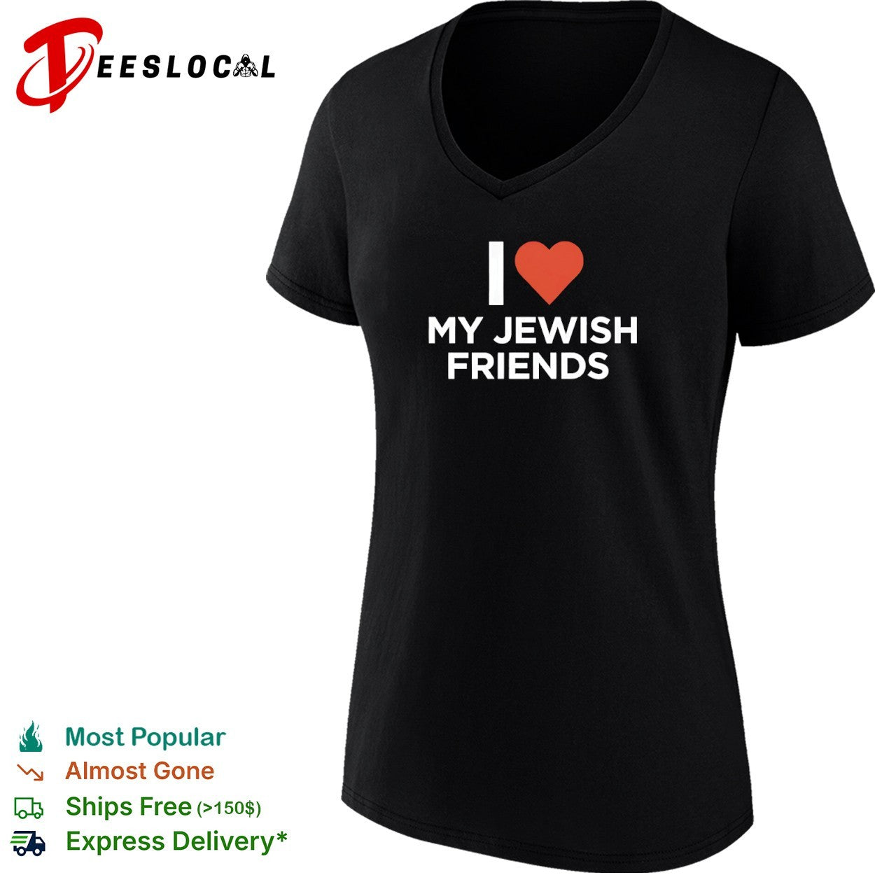 I Love My Jewish Friends friendship support shirt
