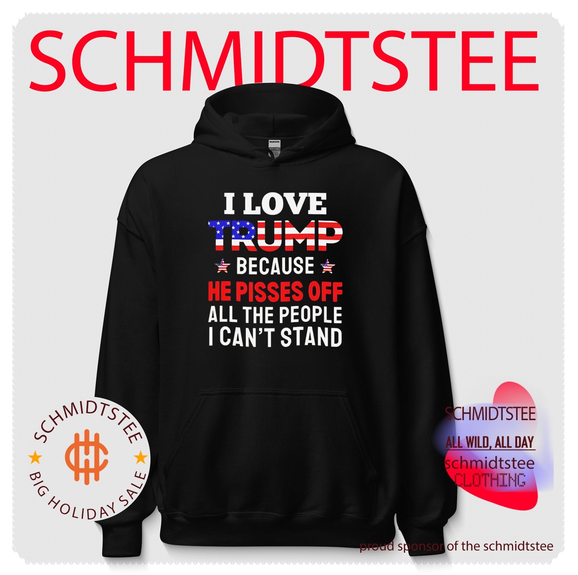I Love Trump Because He Pisses Off Shirt