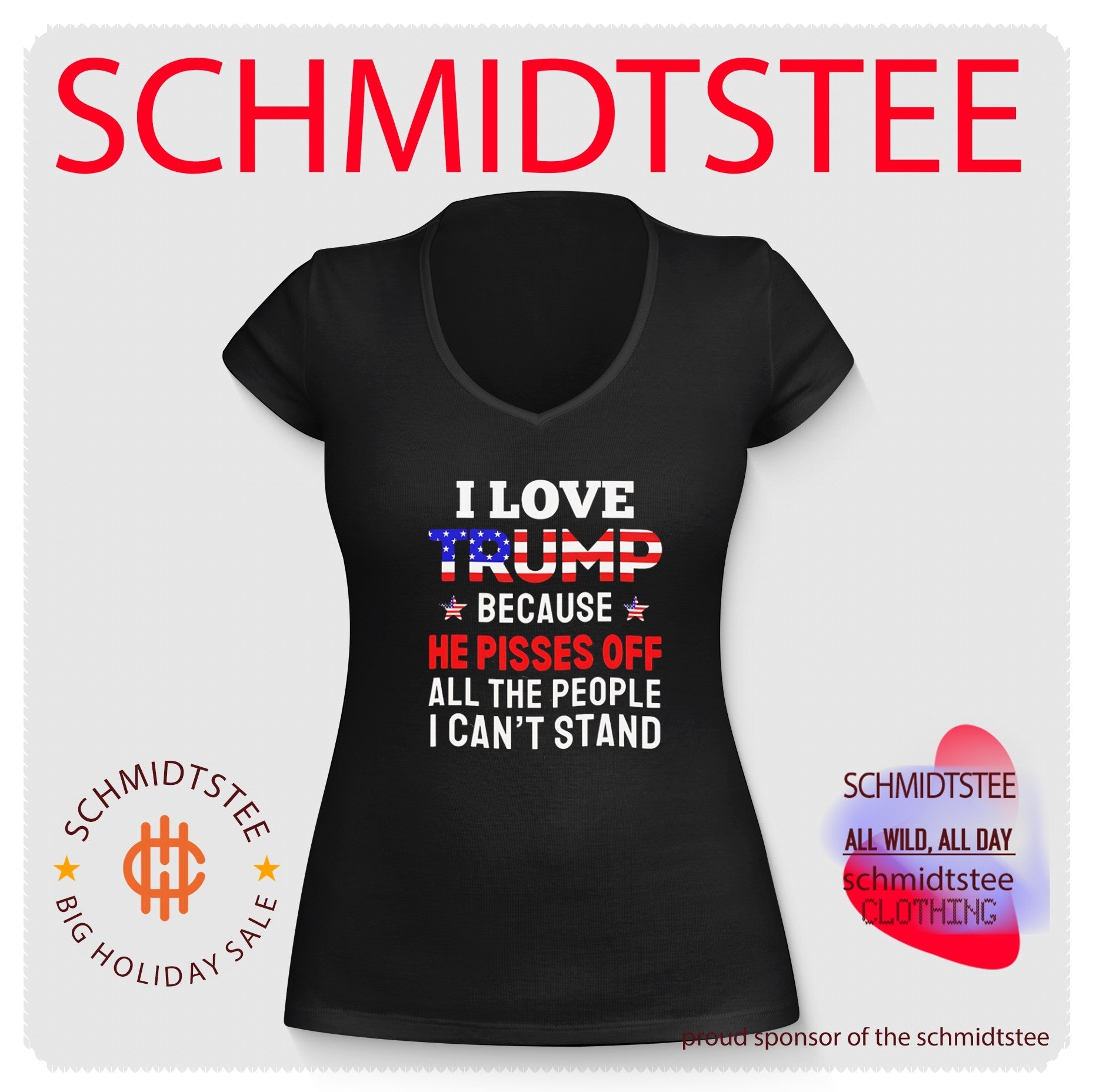 I Love Trump Because He Pisses Off Shirt
