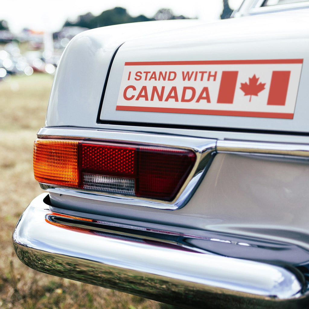 I Stand With Canada Car Bumper Magnet