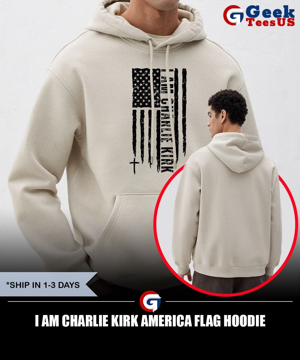 I am Charlie Kirk America flag shirt