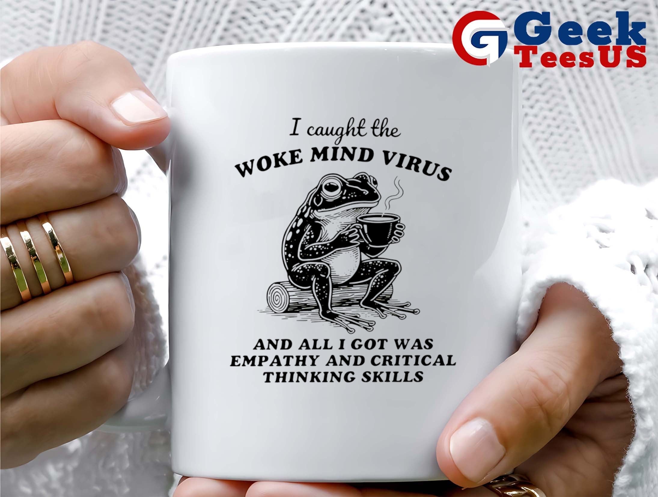 I caught the woke mind virus and all I got was empathy and critical thinking skills shirt