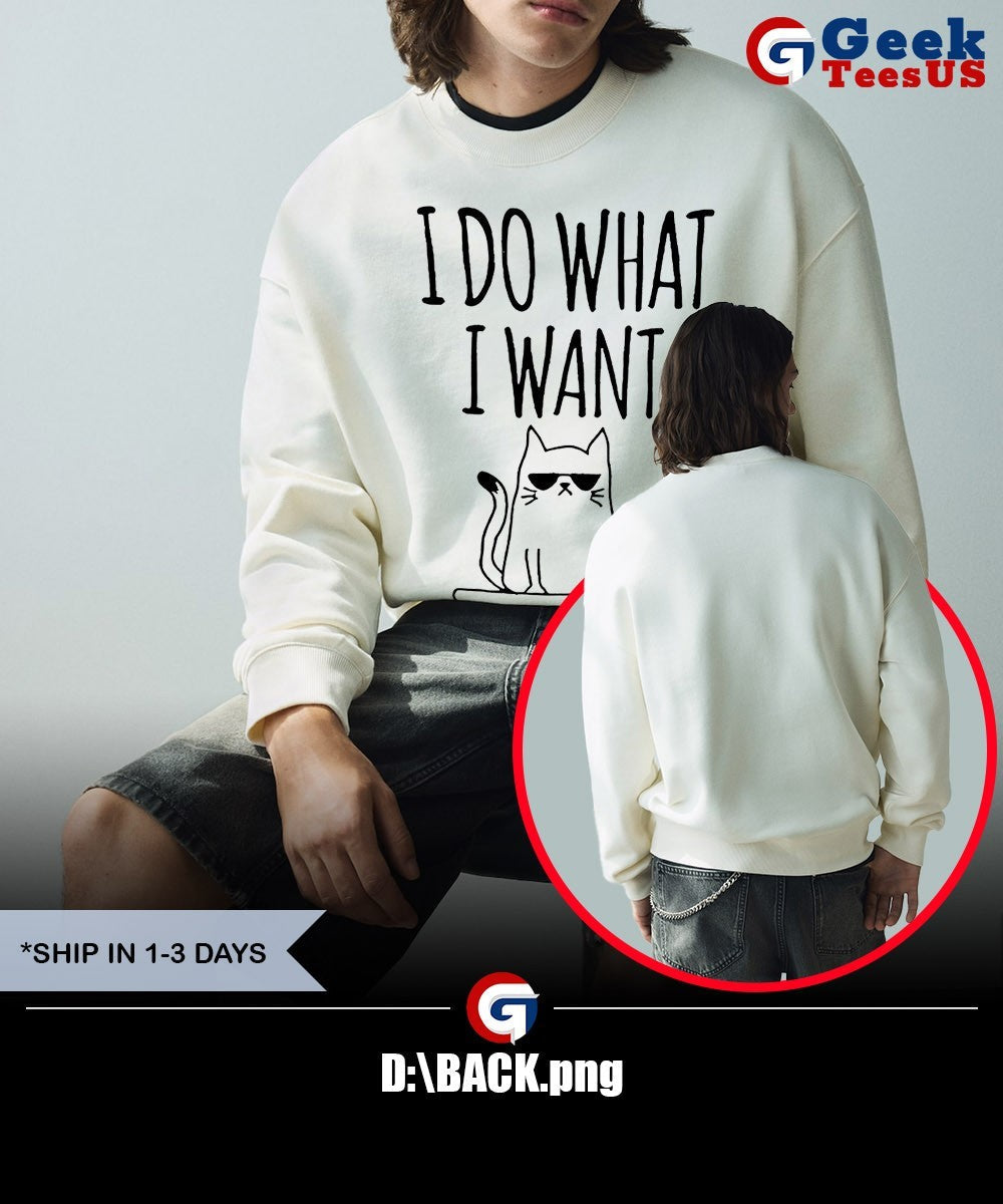 I do what I want cat shirt