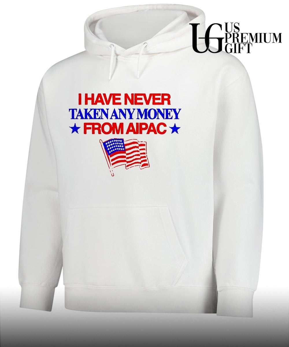 I have never taken any money from Aipac USA flag shirt