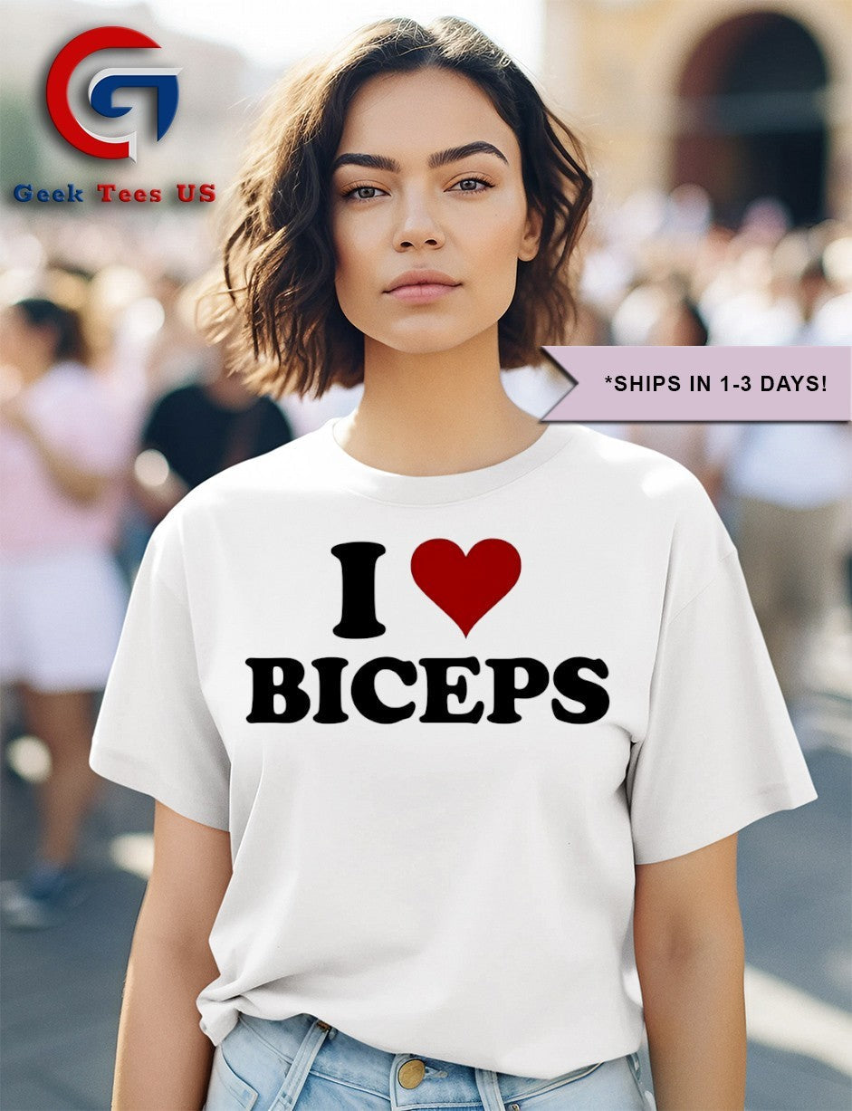 I heart biceps shirt