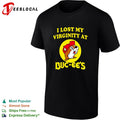 I lost my virginity at Buc ees beaver mascot circle logo parody statement shirt