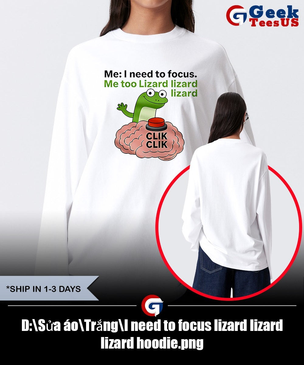I need to focus lizard lizard lizard shirt