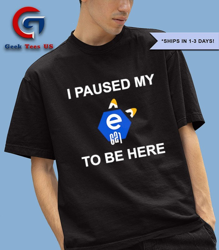 I paused my E621 to be here shirt