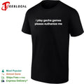 I play gacha games please euthanize me text shirt