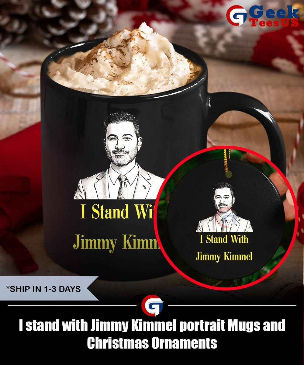 I stand with Jimmy Kimmel portrait shirt