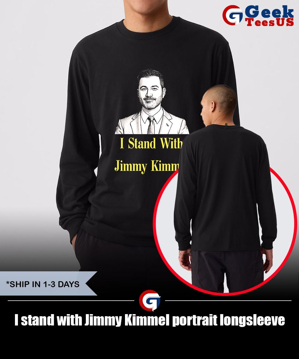 I stand with Jimmy Kimmel portrait shirt