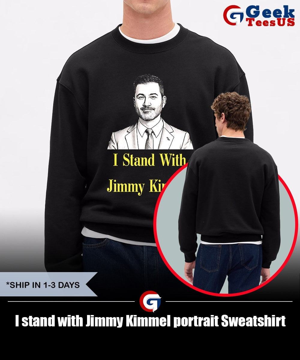 I stand with Jimmy Kimmel portrait shirt