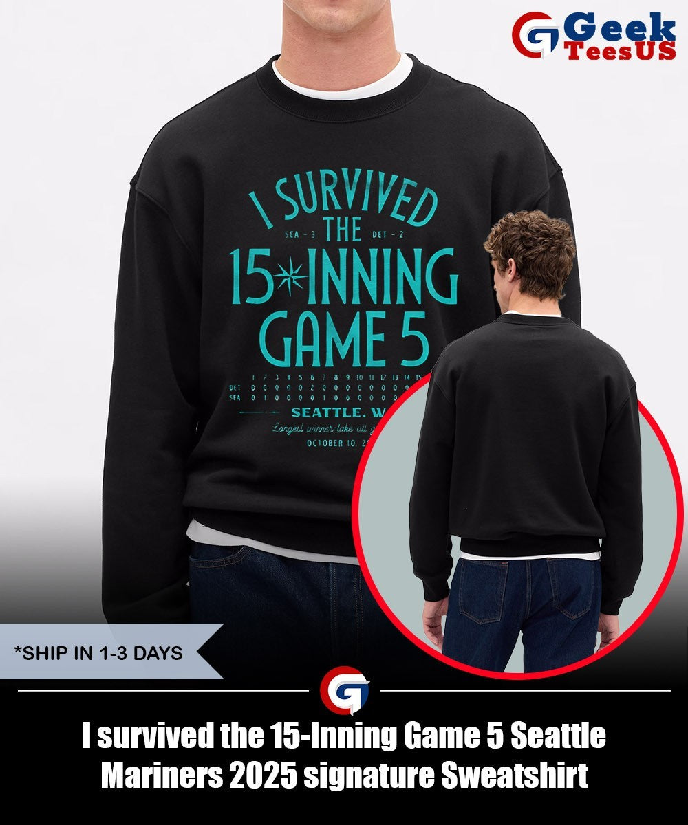 I survived the 15-Inning Game 5 Seattle Mariners 2025 signature shirt