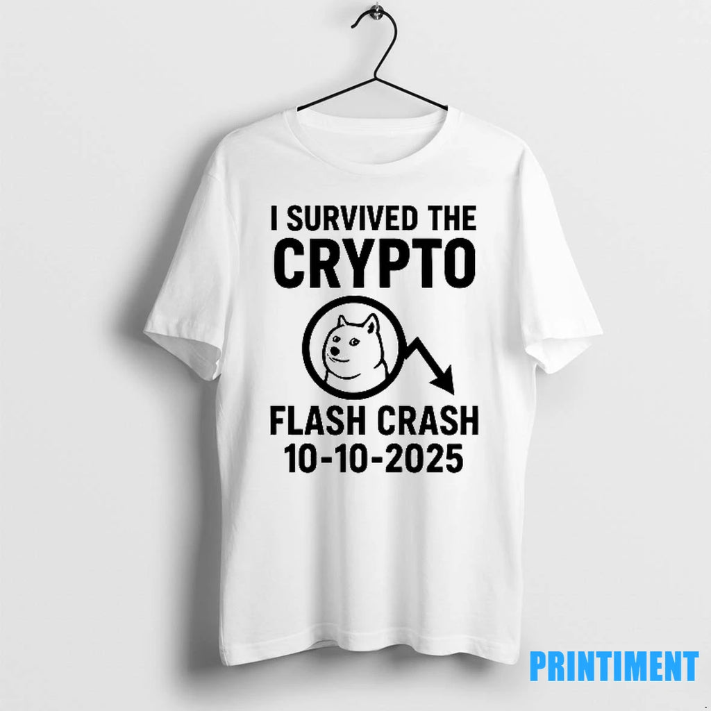 I Survived The Crypto Flash Crash 2025 Tshirts Sweater