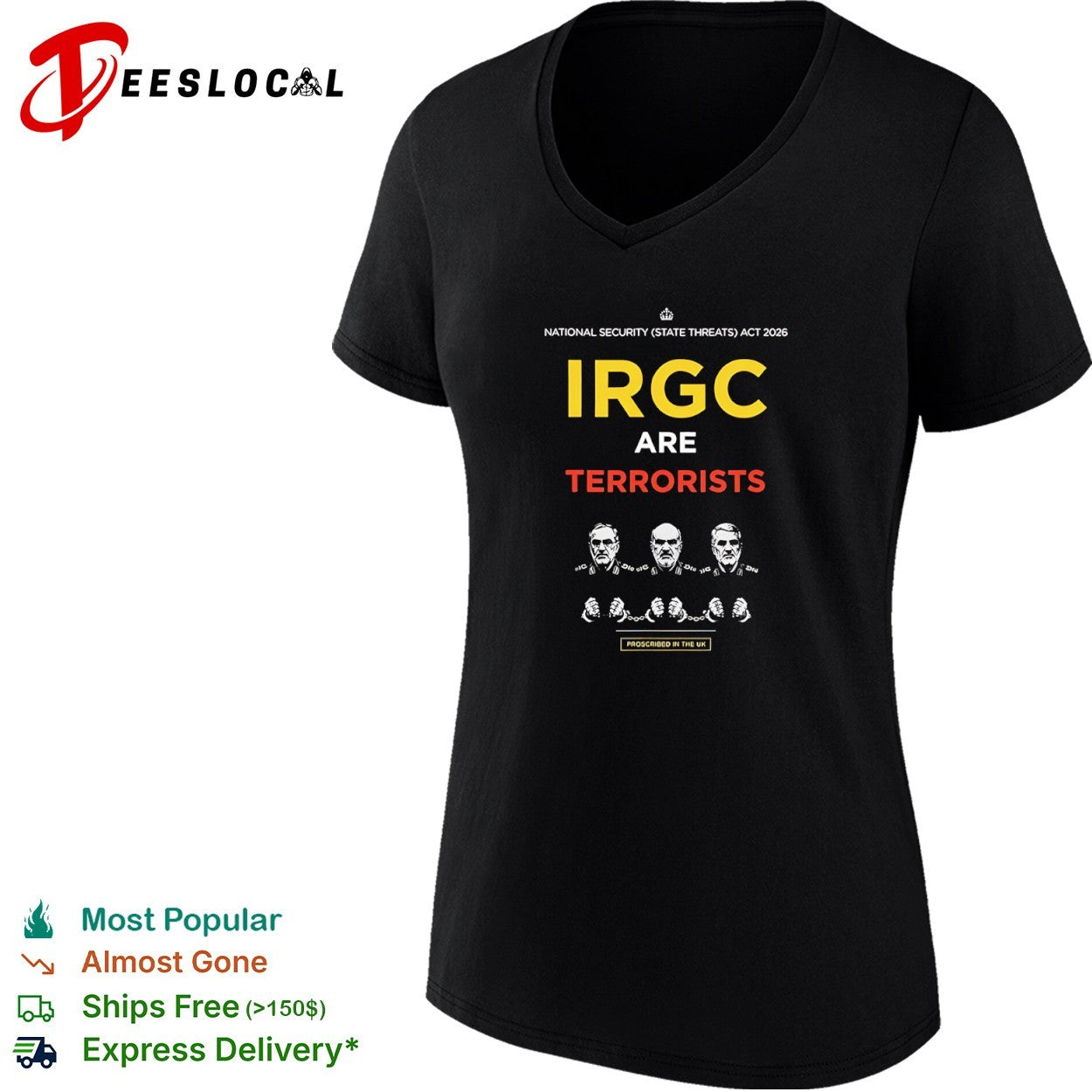 IRGC Are Terrorists National Security State Threats Act 2026 shirt