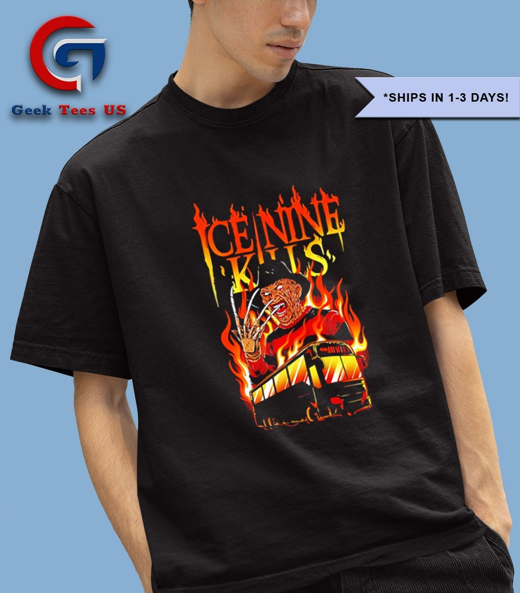 Iceninekills Kim Dracula Freddy Krueger Halloween shirt