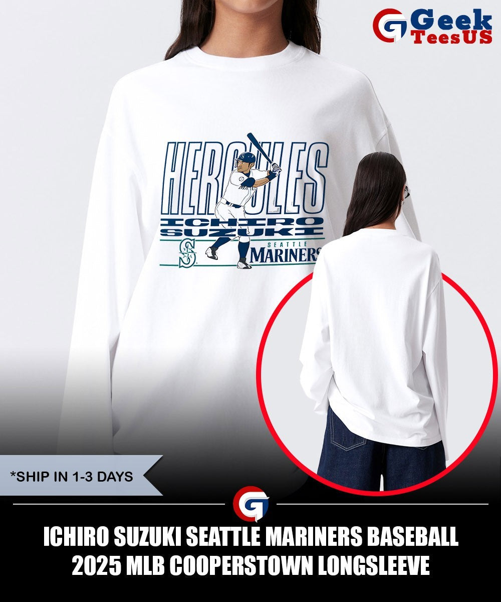 Ichiro Suzuki Seattle Mariners baseball 2025 MLB Cooperstown shirt