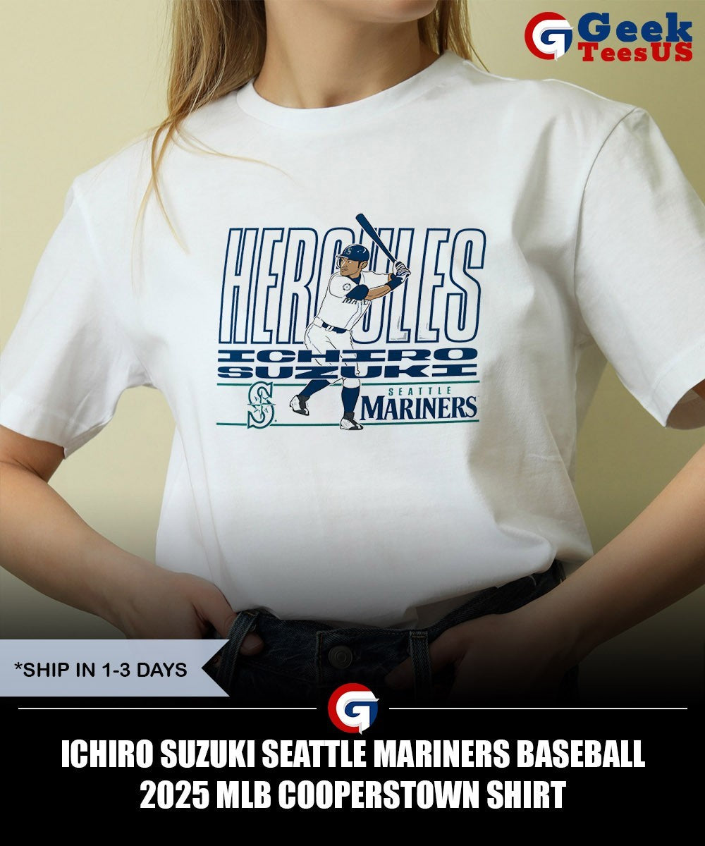 Ichiro Suzuki Seattle Mariners baseball 2025 MLB Cooperstown shirt