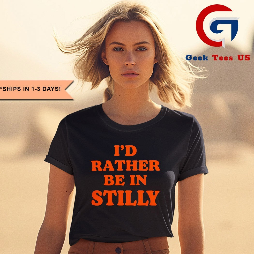 I’d rather be in stilly Oklahoma State Cowboys shirt