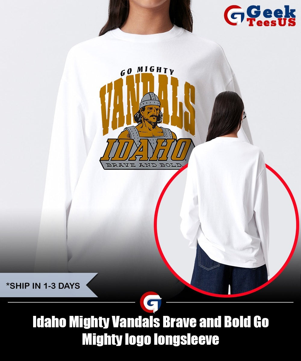Idaho Mighty Vandals Brave and Bold Go Mighty logo shirt