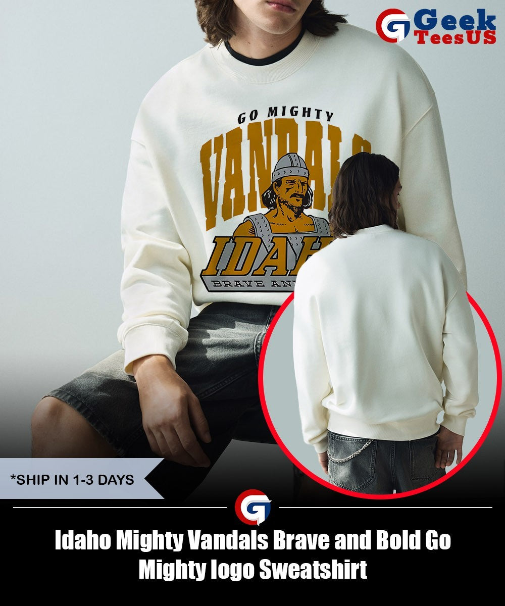Idaho Mighty Vandals Brave and Bold Go Mighty logo shirt