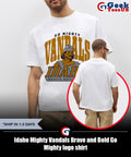 Idaho Mighty Vandals Brave and Bold Go Mighty logo shirt