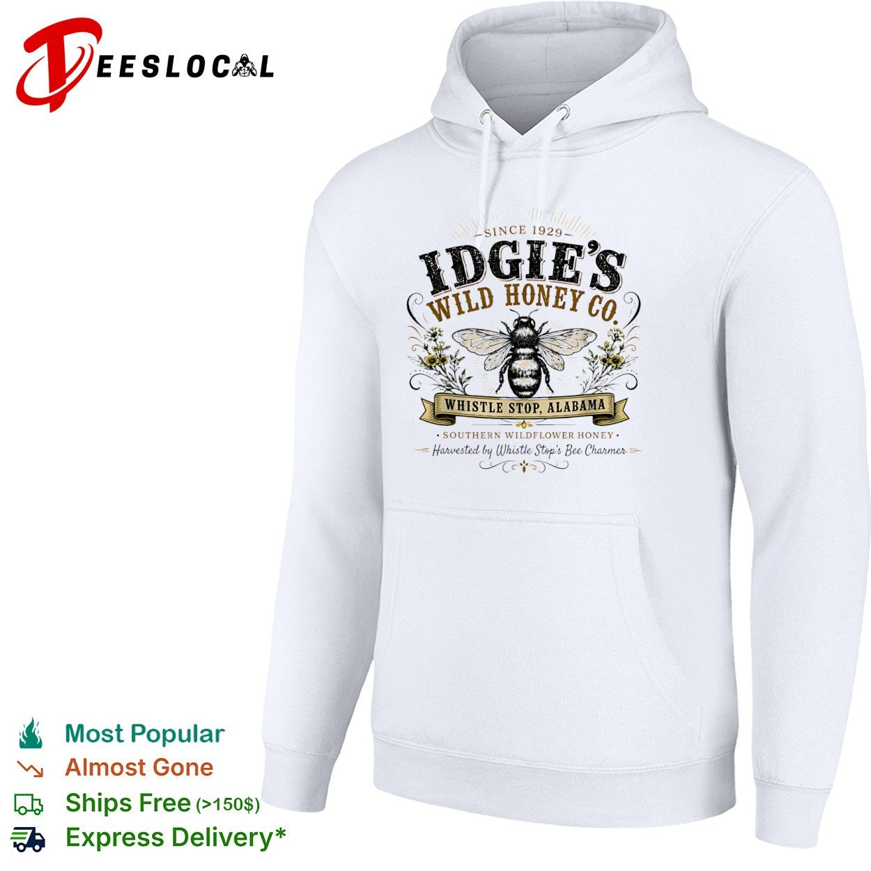Idgie’s Wild Honey Co Southern Wildflower Honey Whistle Stop Alabama shirt