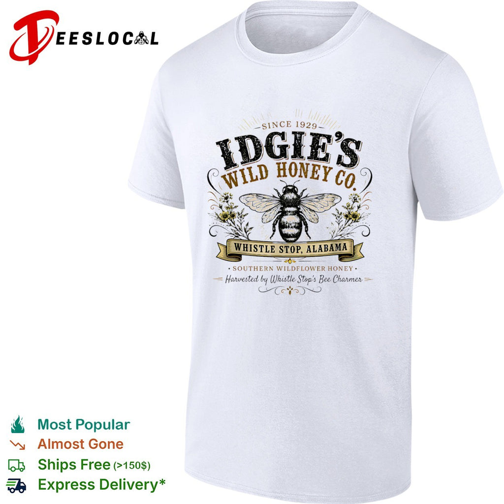 Idgie’s Wild Honey Co Southern Wildflower Honey Whistle Stop Alabama shirt
