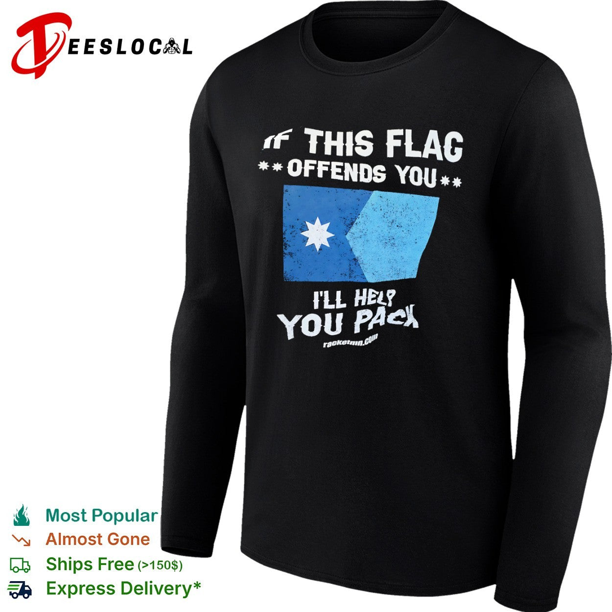 If this flag offends you I will help you pack Minnesota State Flag shirt