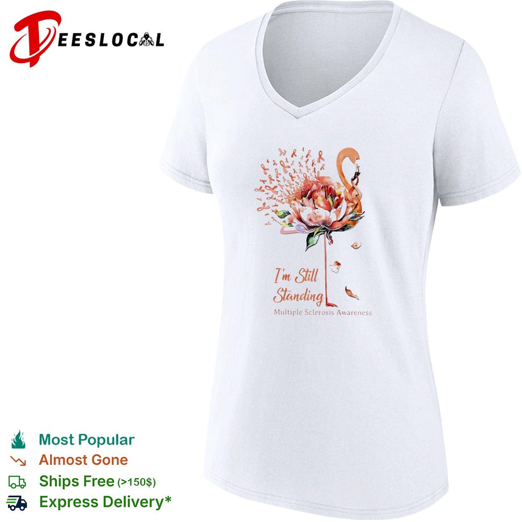 I’m Still Standing Multiple Sclerosis Awareness Flamingo shirt