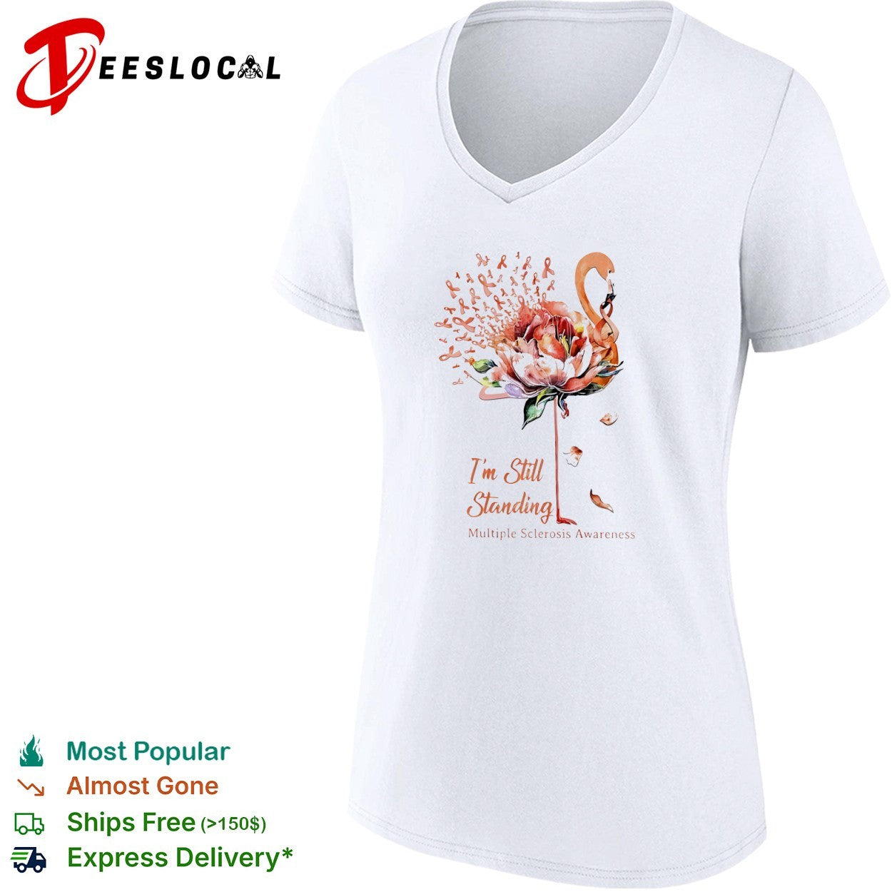 I’m Still Standing Multiple Sclerosis Awareness Flamingo shirt